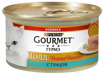 Влажный корм для кошек Gourmet Голд, 12шт. х 85 г (паштет)