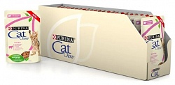 Влажный корм для стерилизованных котят CAT CHOW с ягненком, с кабачком 24шт. х 85 г (кусочки в соусе)