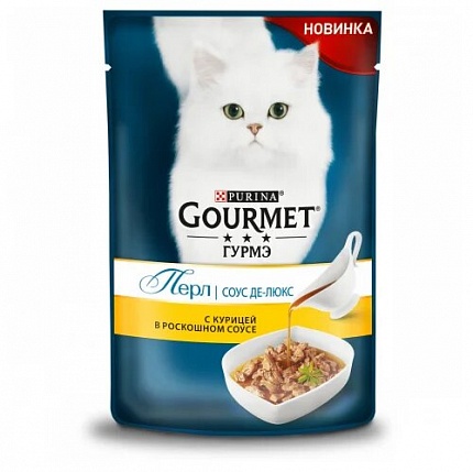 Влажный корм для кошек Gourmet Перл 1шт. х 85 г (кусочки в соусе)